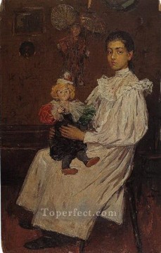 El niño y su muñeca 1896 Pablo Picasso Pinturas al óleo